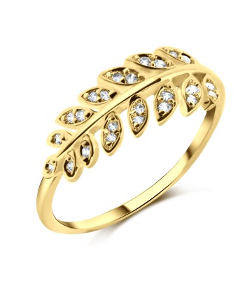 Gold Plated Silver Ring NSR-735-GP